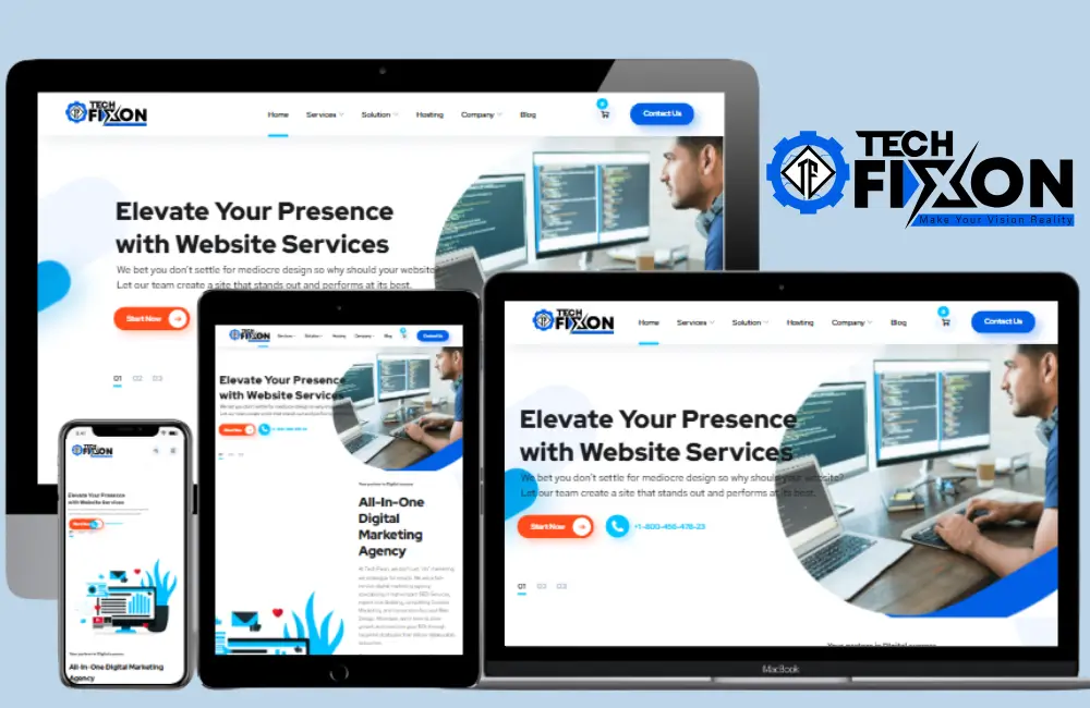 Digital marketing agency website design for SEO and online marketing services